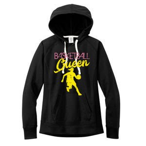 Basketball Queen Cool Sports Baller Player Coach Women's Fleece Hoodie