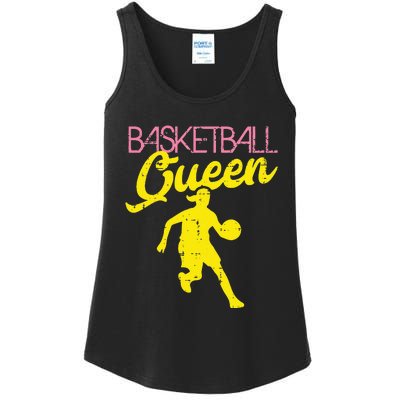 Basketball Queen Cool Sports Baller Player Coach Ladies Essential Tank