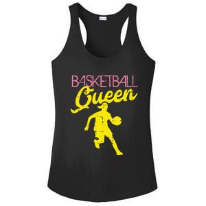 Basketball Queen Cool Sports Baller Player Coach Ladies PosiCharge Competitor Racerback Tank