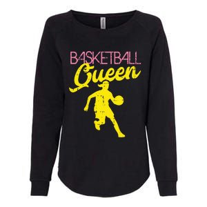 Basketball Queen Cool Sports Baller Player Coach Womens California Wash Sweatshirt