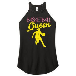 Basketball Queen Cool Sports Baller Player Coach Women's Perfect Tri Rocker Tank