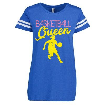 Basketball Queen Cool Sports Baller Player Coach Enza Ladies Jersey Football T-Shirt