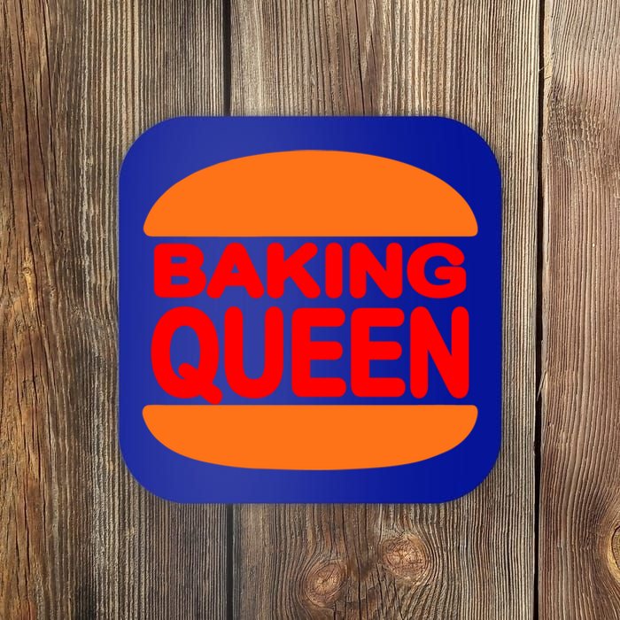 Baking Queen Cute Gift Funny Saying Food Kitchen Baker Baking Gift Coaster