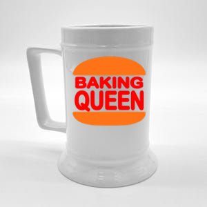 Baking Queen Cute Gift Funny Saying Food Kitchen Baker Baking Gift Beer Stein