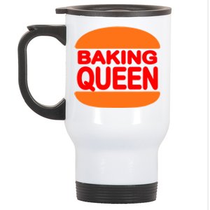 Baking Queen Cute Gift Funny Saying Food Kitchen Baker Baking Gift Stainless Steel Travel Mug