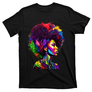 Black Queen's Colorful Afro II T-Shirt