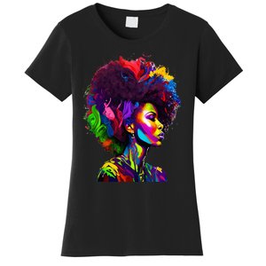 Black Queen's Colorful Afro II Women's T-Shirt