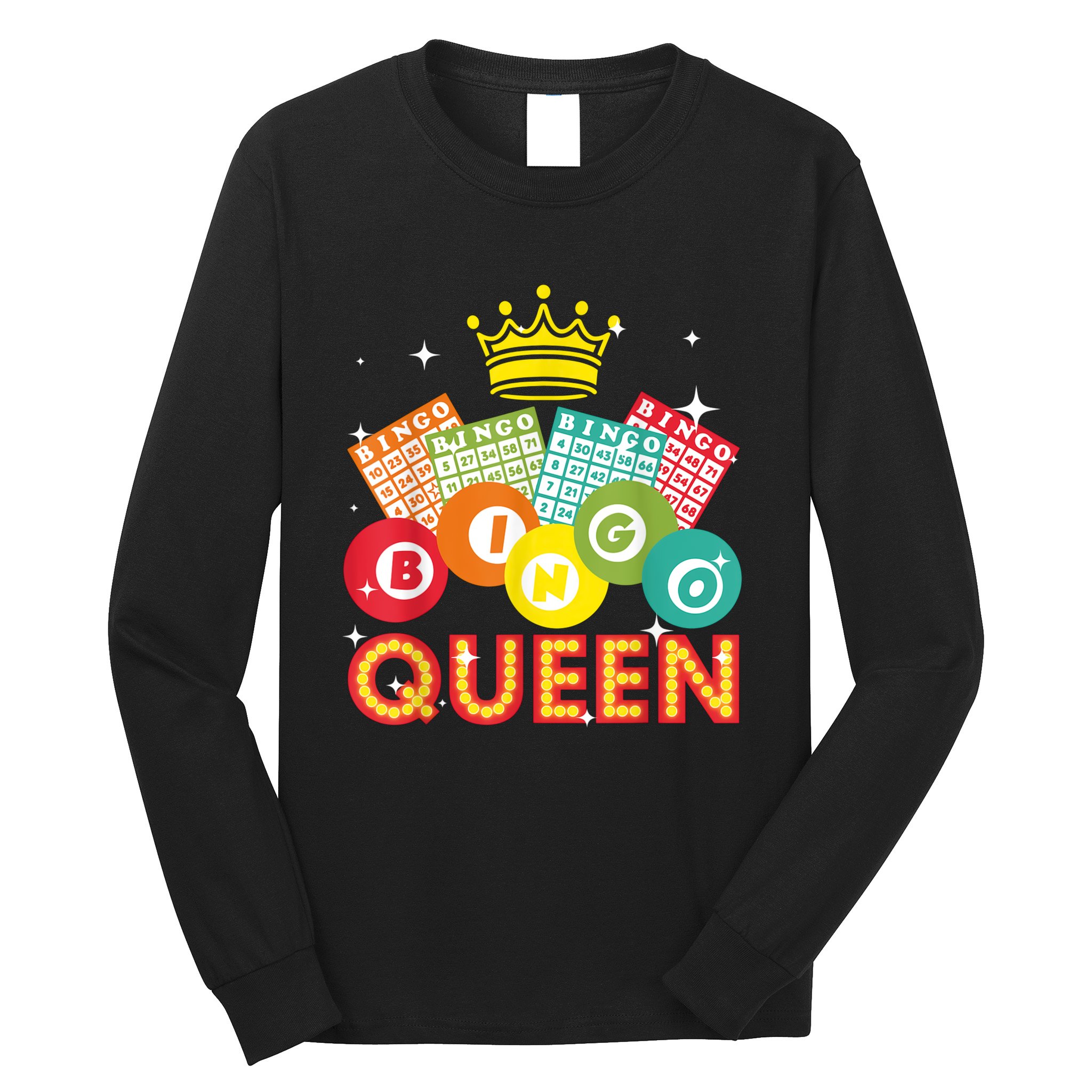 Bingo Queen Casino Players Long Sleeve Shirt