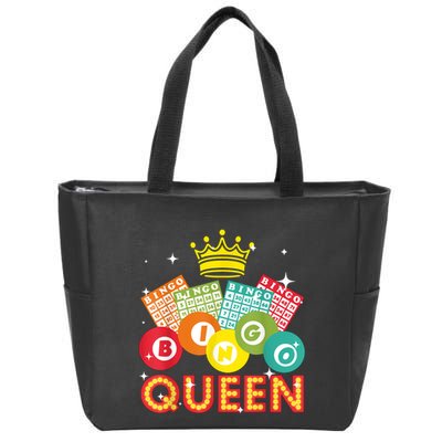 Bingo Queen Casino Players Zip Tote Bag
