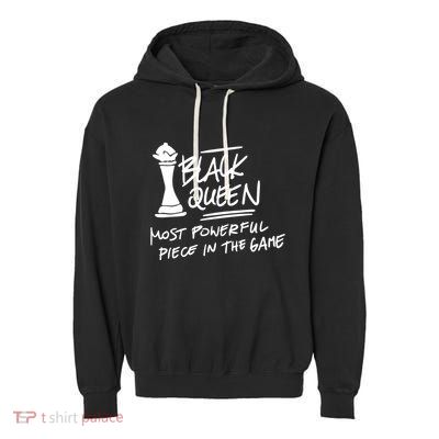 Black Queen Chess Piece Blm Graphic Garment-Dyed Fleece Hoodie