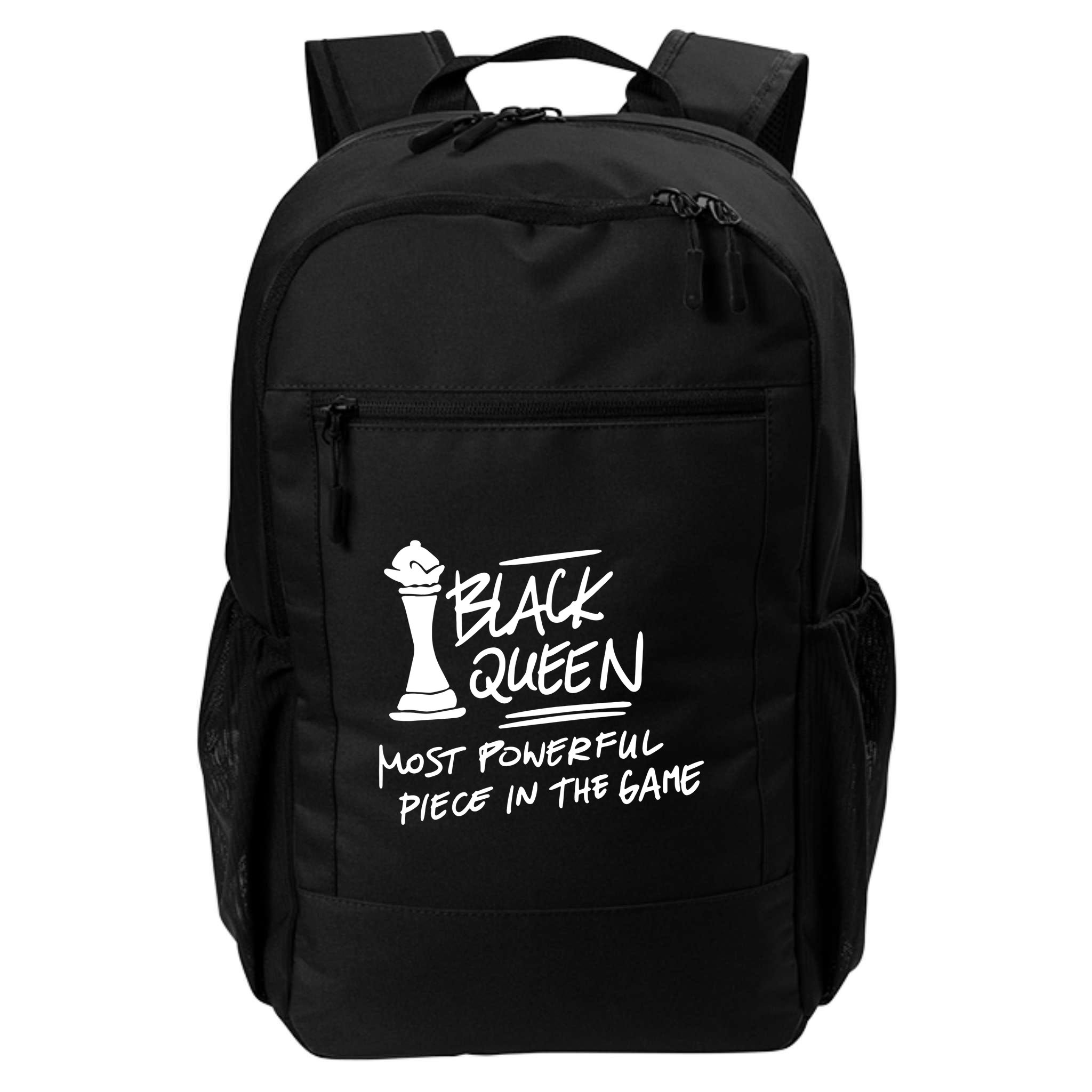 Black Queen Chess Piece Blm Graphic Backpack