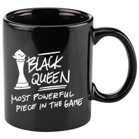 Black Queen Chess Piece Blm Graphic 11oz C Handle Ceramic Mug