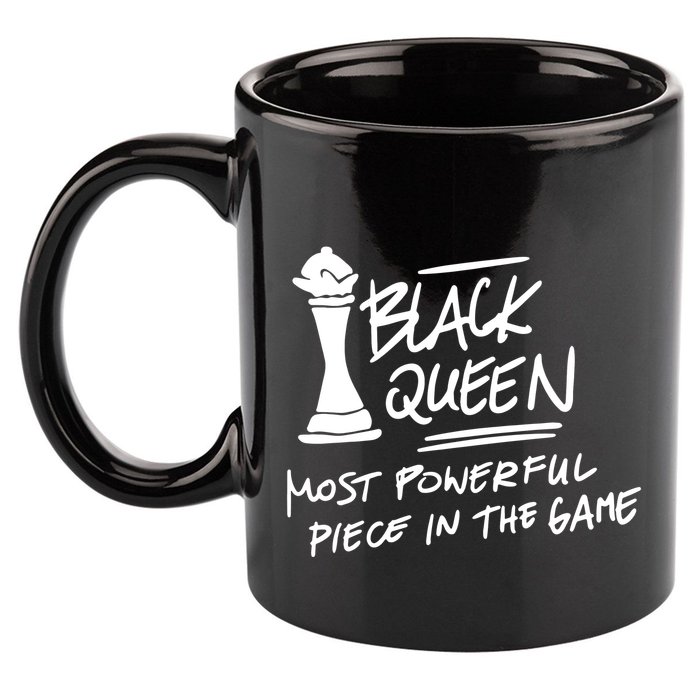Black Queen Chess Piece Blm Graphic 11oz C Handle Ceramic Mug