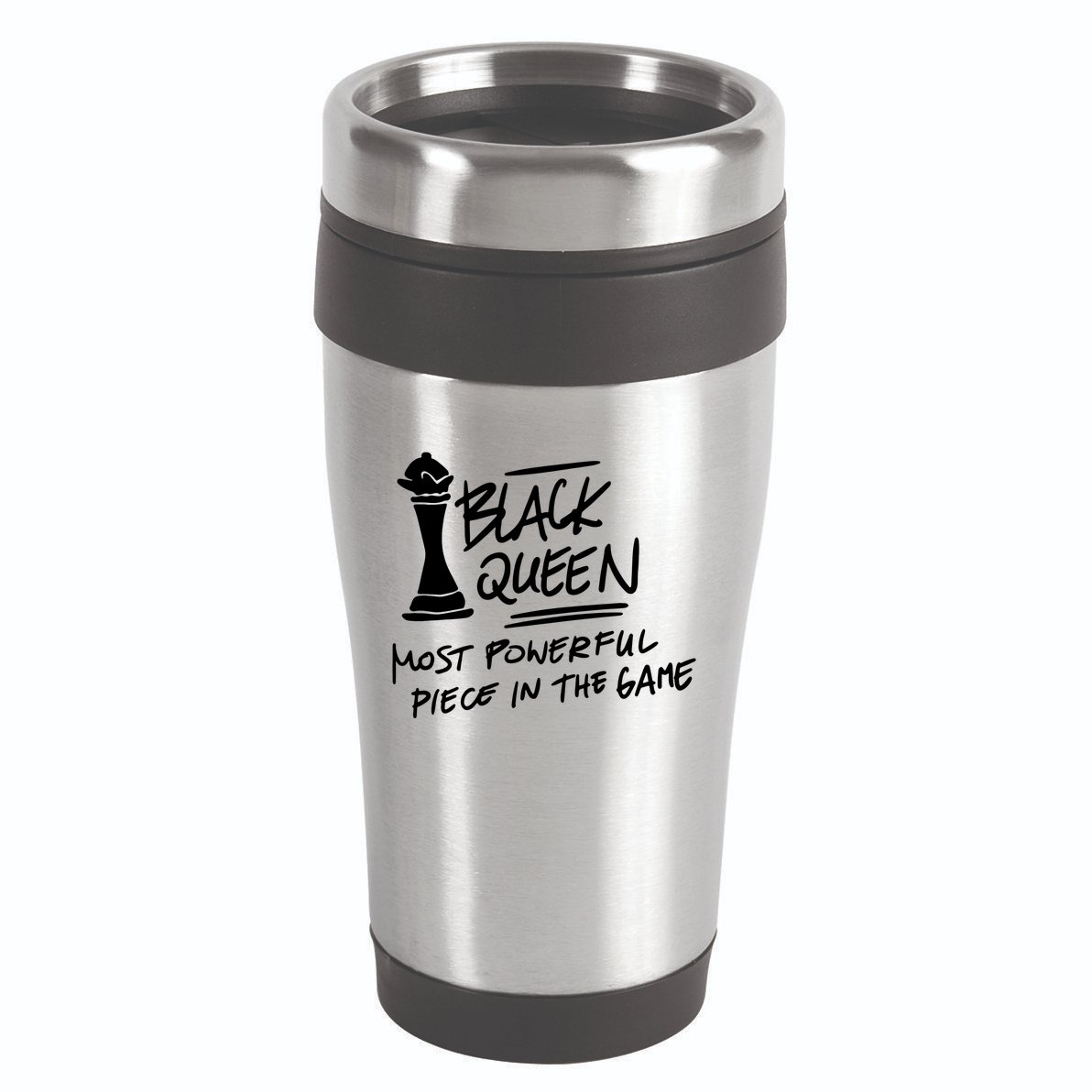 Black Queen Chess Piece Blm Graphic 16oz Travel Tumbler