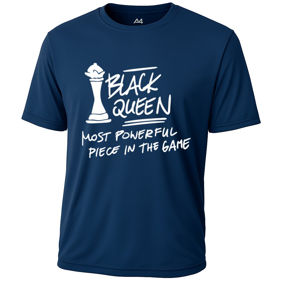 Black Queen Chess Piece Blm Graphic Cooling Performance Crew T-Shirt