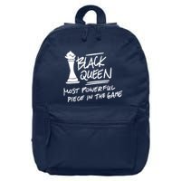 Black Queen Chess Piece Blm Graphic 16 in Basic Backpack