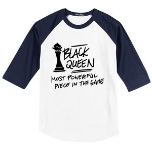 Black Queen Chess Piece Blm Graphic Baseball Sleeve Shirt