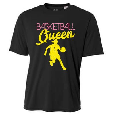 Basketball Queen Cool Sports Baller Player Coach Cooling Performance Crew T-Shirt