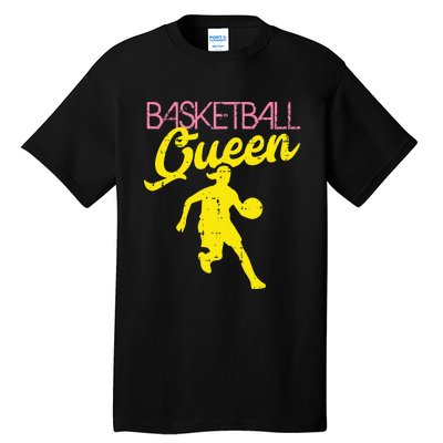 Basketball Queen Cool Sports Baller Player Coach Tall T-Shirt