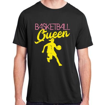 Basketball Queen Cool Sports Baller Player Coach Adult ChromaSoft Performance T-Shirt