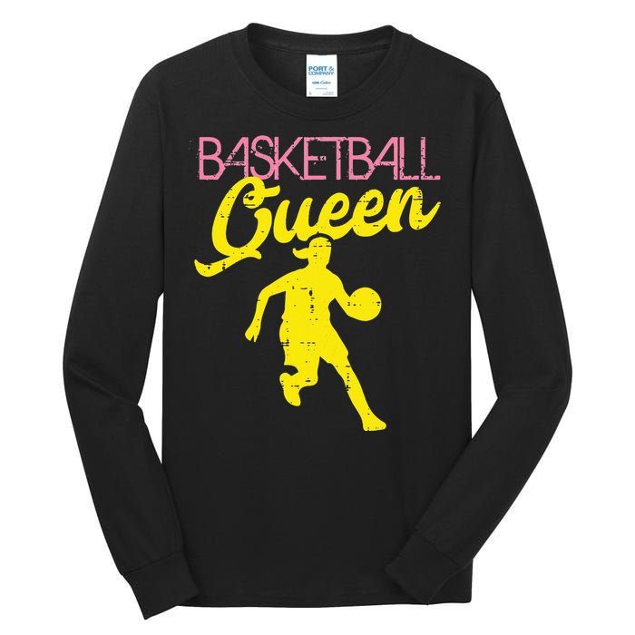 Basketball Queen Cool Sports Baller Player Coach Tall Long Sleeve T-Shirt