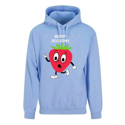 Berry Questionable Decisions funny quote Unisex Surf Hoodie