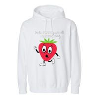 Berry Questionable Decisions funny quote Garment-Dyed Fleece Hoodie