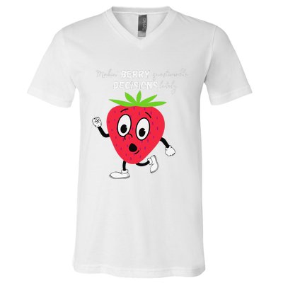 Berry Questionable Decisions funny quote V-Neck T-Shirt