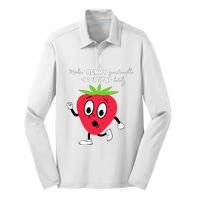 Berry Questionable Decisions funny quote Silk Touch Performance Long Sleeve Polo