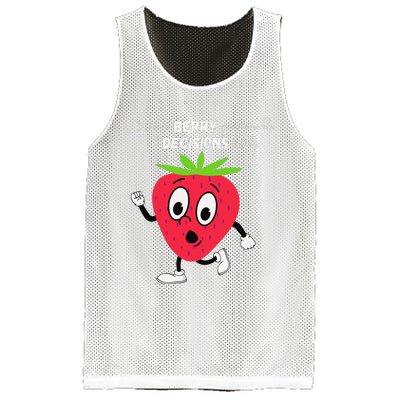 Berry Questionable Decisions funny quote Mesh Reversible Basketball Jersey Tank