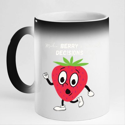 Berry Questionable Decisions 11oz Black Color Changing Mug