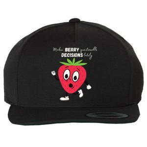 Berry Questionable Decisions Wool Snapback Cap