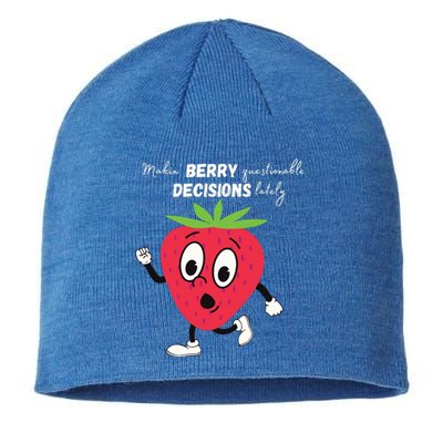 Berry Questionable Decisions Sustainable Beanie