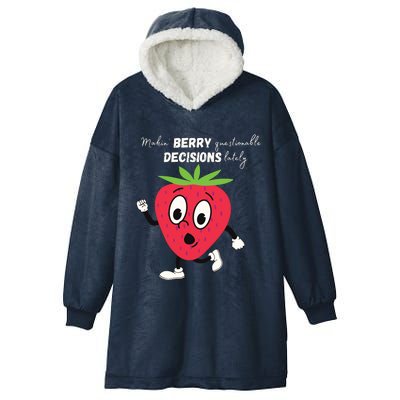 Berry Questionable Decisions Hooded Wearable Blanket