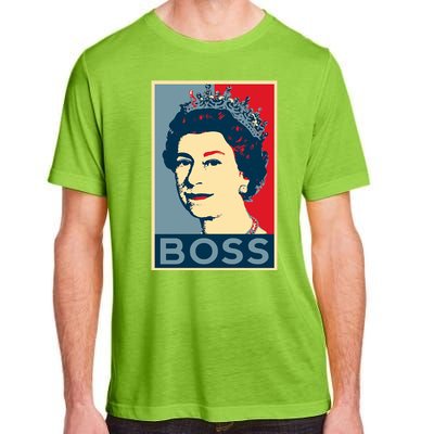 Boss Queen Elizabeth Retro Vintage Adult ChromaSoft Performance T-Shirt