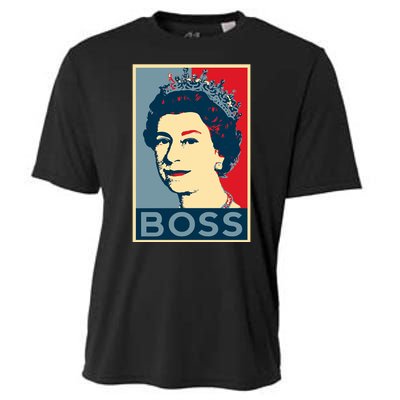 Boss Queen Elizabeth Retro Vintage Cooling Performance Crew T-Shirt