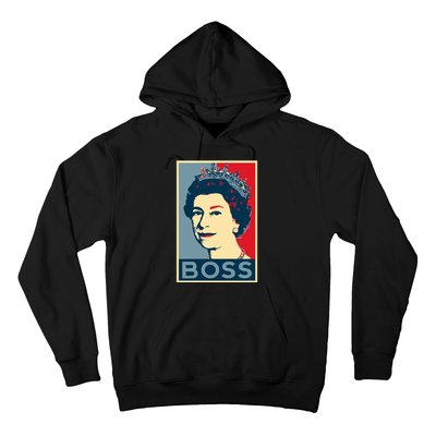 Boss Queen Elizabeth Retro Vintage Hoodie