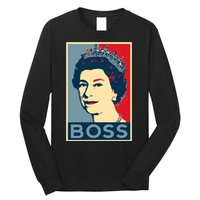 Boss Queen Elizabeth Retro Vintage Long Sleeve Shirt