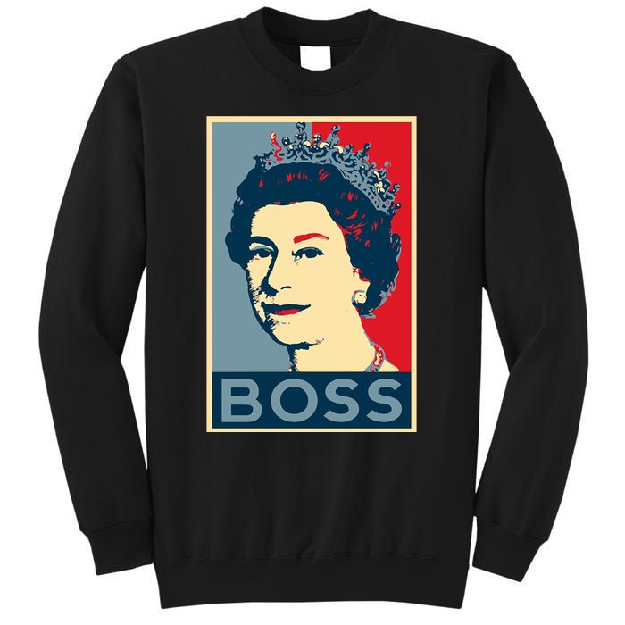 Boss Queen Elizabeth Retro Vintage Sweatshirt