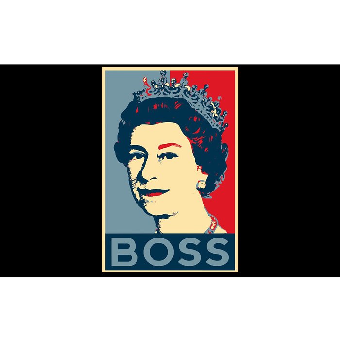 Boss Queen Elizabeth Retro Vintage Bumper Sticker