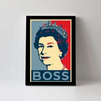 Boss Queen Elizabeth Retro Vintage Canvas