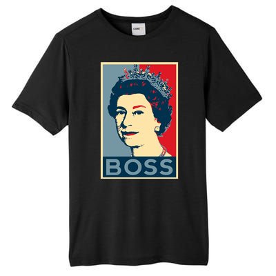 Boss Queen Elizabeth Retro Vintage Tall Fusion ChromaSoft Performance T-Shirt