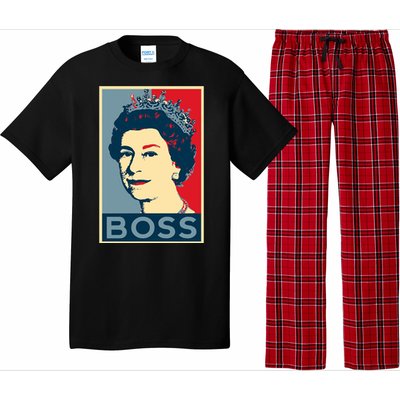 Boss Queen Elizabeth Retro Vintage Pajama Set