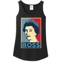 Boss Queen Elizabeth Retro Vintage Ladies Essential Tank