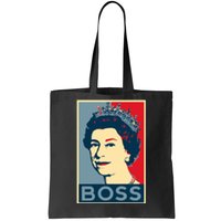 Boss Queen Elizabeth Retro Vintage Tote Bag