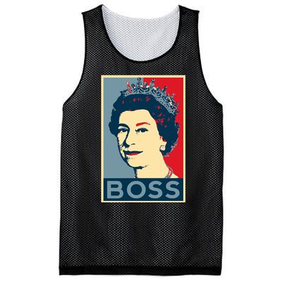 Boss Queen Elizabeth Retro Vintage Mesh Reversible Basketball Jersey Tank