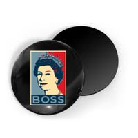 Boss Queen Elizabeth Retro Vintage Magnet