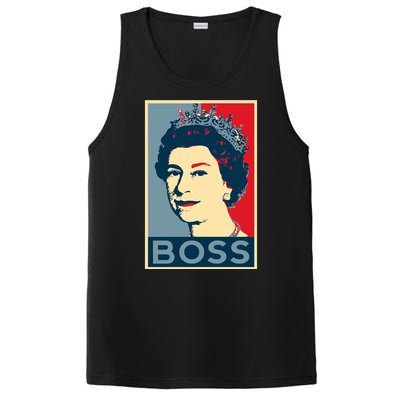 Boss Queen Elizabeth Retro Vintage PosiCharge Competitor Tank