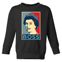 Boss Queen Elizabeth Retro Vintage Toddler Sweatshirt