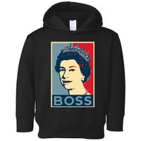 Boss Queen Elizabeth Retro Vintage Toddler Hoodie